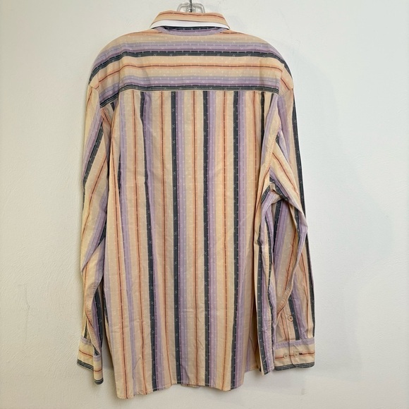 TOMMY BAHAMA Jeans Bars Stripes Sunburst Cotton L/S Button Down Shirt XXL NWT - Picture 3 of 15